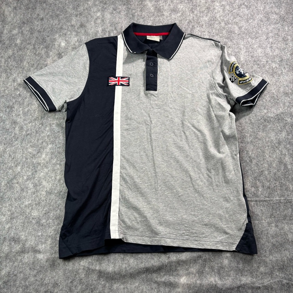 Bentley Motors Mens‎ Multicolor Grand Prix Racing Short Sleeve Polo SZ M